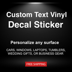 Personalized Name Decal – Custom Vinyl Sticker for Cars, Laptops, Bottles & More