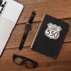 Colorado Million Dollar Highway 550 Sign Sticker – Rocky Mtn Decal for Laptop