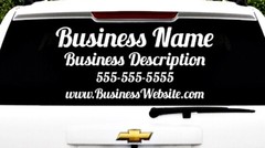 Custom Text Vinyl Decal Personalized Lettering Window Yeti Cup Sticker 10 Sizes