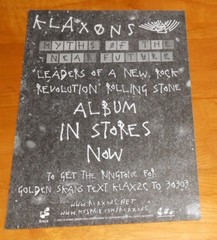 Klaxons Myths of the Near Future Sticker Sheet Promo (rectangle) 8×6