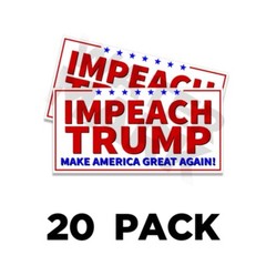 IMPEACH TRUMP Donald Trump Sticker Decal Gas Pump Station 8×4 Trump Sticker 2PK