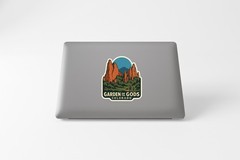 Garden of the Gods Colorado Sticker Decal Vinyl Die-Cut Symbolic Landmark Design