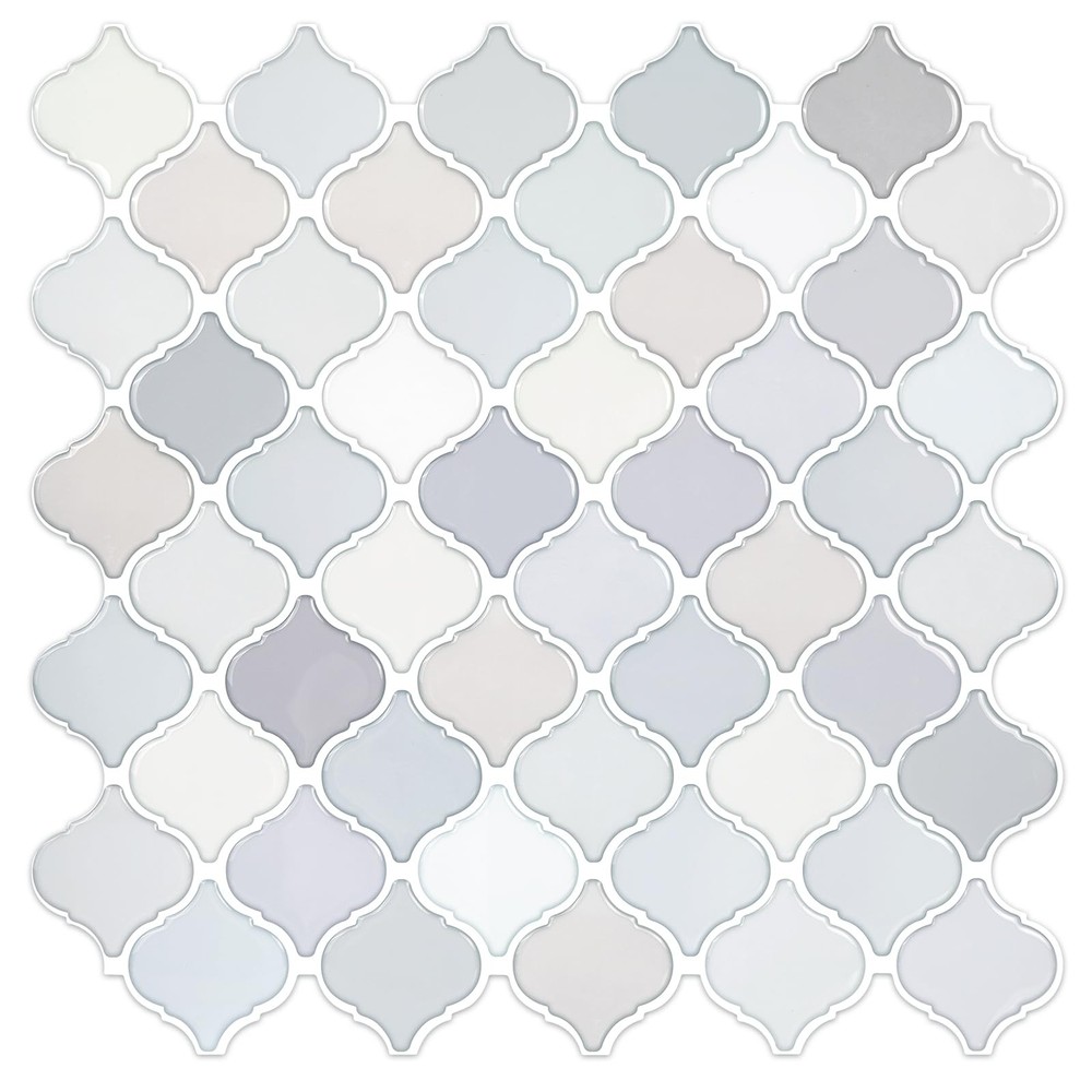 Azulejos Adhesivos Arabescos Gruesos Tonos Claros Para Pared De Lujo Pro