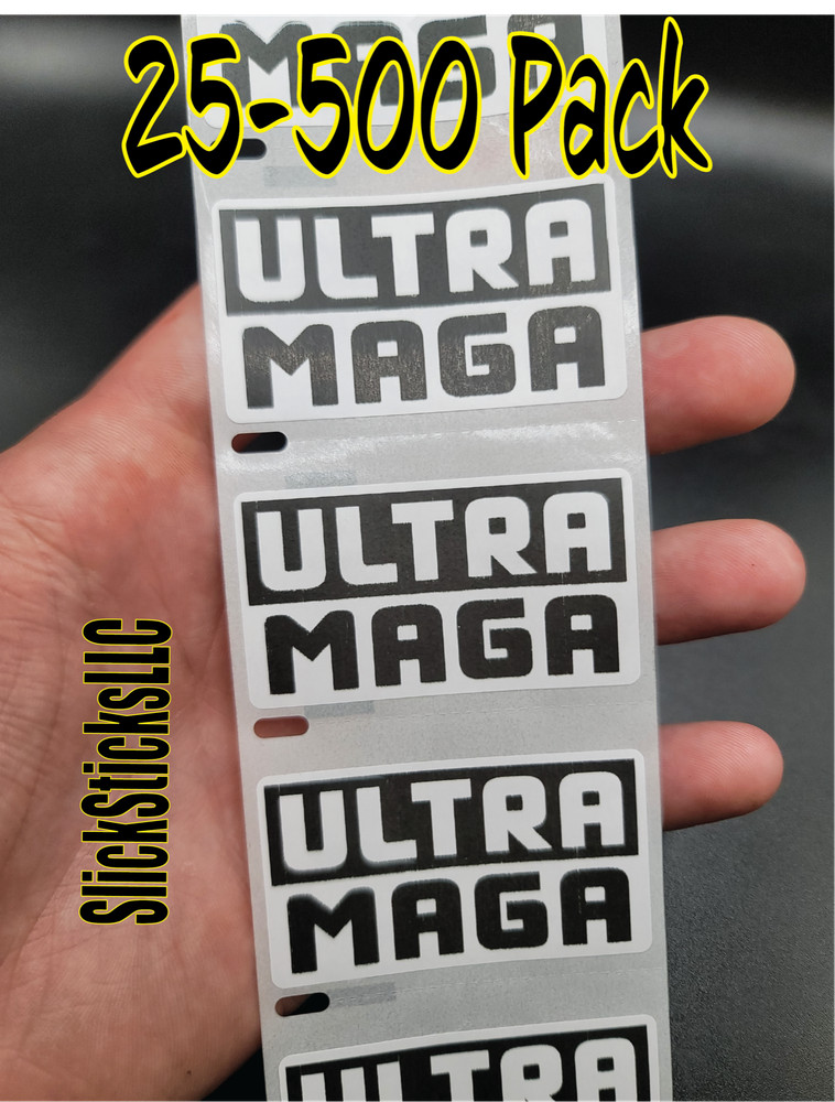 “ULTRA MAGA” Stickers 25-500 Pack politic decal donald election 2024 trump decal