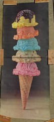 Food Challenge GIANT 5 Scoop Ice Cream Photo Door Wall Mural Poster 82.5” X 34”