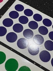 Polka Dot, Circle Marker Stickers – Permanent Outdoor Vinyl Sticker Decal