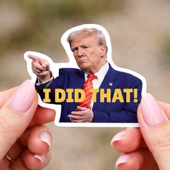 12 pc Trump I Did That Stickers, Gas Pump Stickers, High Quality Vinyl