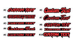 Custom GLOW IN DARK Laser Cut Car Acrylic Emblem Car Badge Customized Text Names