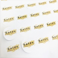 6 Pieces Matte White Custom Printed Stickers / Labels 3″ x 3″ Stickers