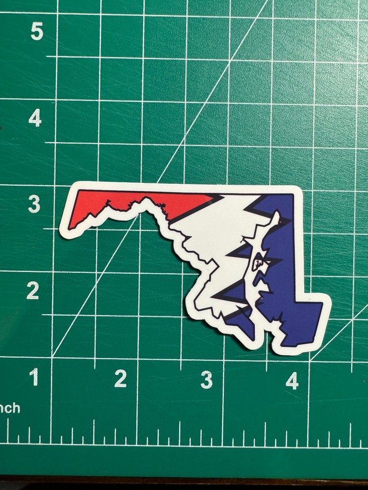 Maryland Stealie – Grateful Dead – Laminated Vinyl Sticker 2″x3″