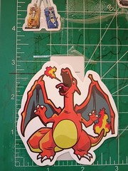 POKEMON STICKER XCHARIZARD 3X3 INCHES STICKER X VYNIL DIE CUT STICKER HIGH GLOSS