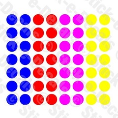 Dots Polka Spot Circle Round Vinyl Decal Window Art Laptop Minimalist Seal Label