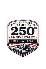 STICKER (BUY 2, GET 1 FREE) 250th of America vinyl Liberty freedom patroitic USA