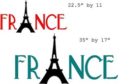 France Eiffel Tower wall sticker decal mural art kids teenagers nursery Paris
