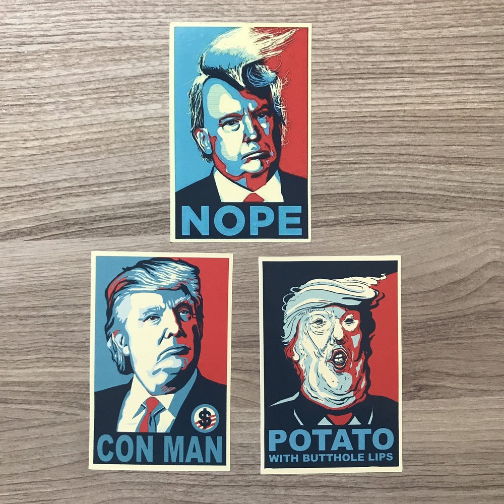Dump Trump Donald Trump Vinyl Sticker Set – Free Shipping