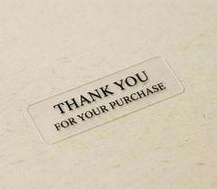 Custom Decals Transparent Frosted, 1.5-5 inch, Personalized Vinyl Decal, Qty 100