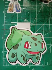 POKEMON STICKER XBULBASAUR 3X3 INCHES STICKER X VYNIL DIE CUT STICKER HIGH GLOSS