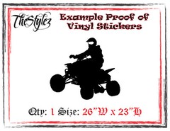 Quad Rider Vinyl Wall Sticker