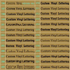 Personalized Decal Customized Sticker Vinyl Lettering Numbers Name Business