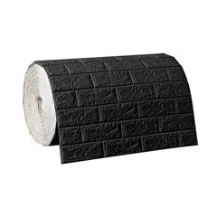 3D Soft Foam Brick Wallpaper Roll Self Adhesive Waterproof Wall Stickers 70x200c