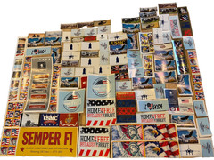 Patriotic Sticker Lot – Charity Organizations – 140 Count – Various Sizes