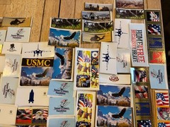 Patriotic Sticker Lot – Charity Organizations – 140 Count – Various Sizes