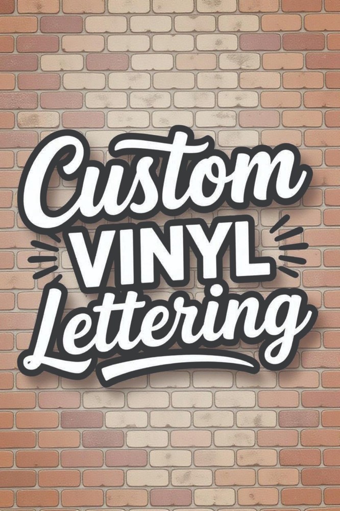 Custom Vinyl Lettering Decal UV Resistant Weatherproof Personalized Car Stickers