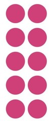 1.5″ Hot Pink Round Label Dots Stickers Color Coding Inventory 1.5 Inch Dot
