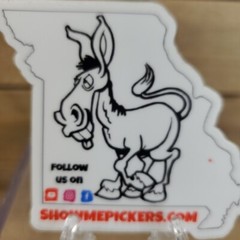 Show Me Pickers Missouri Mule Donkey Sticker 2.75″ X 2.5″