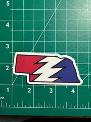 Nebraska Stealie – Grateful Dead – Laminated Vinyl Sticker 1.5″x3″