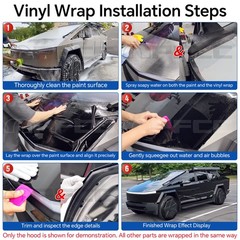 Cybertruck DIY PreCut Paint Protection Film PPF Multi-Color