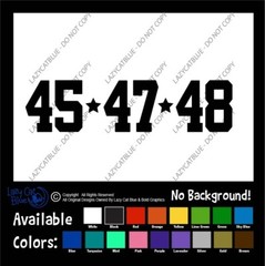 Trump Decal Sticker 45 47 48 Third Term MAGA Republican Political America Great