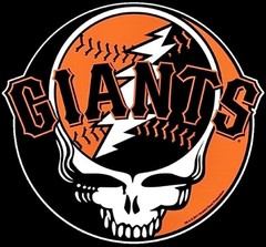⚡🌹GRATEFUL DEAD San Francisco Giants Stealie Sticker *NEW* Measures 3″ x 3″ 🌹⚡