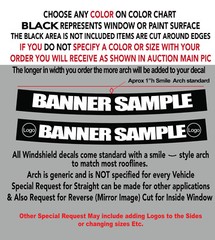 CUSTOM TEXT ” CHARGER ” RT SRT WINDSHIELD VINYL DECAL STICKER 44″w x 4″h