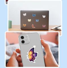 50Pcs Stickers Butterfly Laptop Luggage Skateboard Fridge Car Water bottle Vinyl