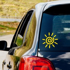 Spiral Sunshine Sun Vinyl Decal Sticker Car Truck Window Laptop Water Bottle Mug