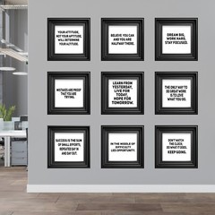 Motivational Wall Art – Peel and Stick Vinyl/removable Wall Decals. 3D illusion.