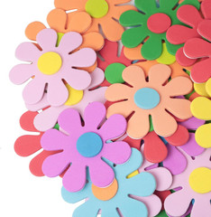100PCS Foam Flower Stickers – Wall Stickers, Small Flower Sticker Foam Crafts fo