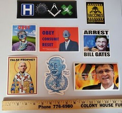 Vaccine 💉 GOV-DID PLANDEMIC HOAX STICKERS 3 Pack LOT YOU ARE THE RESEARCH