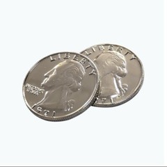 Two Sided Trick Coin – Quarter – Two Faced – Double Headed Coin Free Shipping