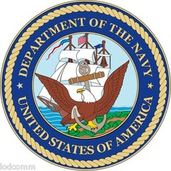 US Department of the Navy (2 small or 1 Large)  Vinyl Decal