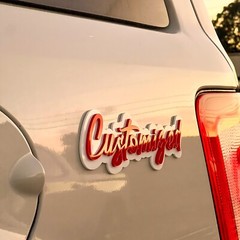 Personalized budget Acrylic Car Emblem – MULTI COLOR Customized Text Names