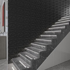 Durable 3D Diamond PVC Wall Panels – 50 Pack, Perfect for Any Room – 12”x12”