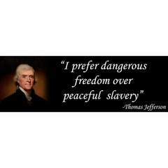 Thomas Jefferson Freedom Quote Libertarian Sticker 9X3 Inch Car Bumper Decal