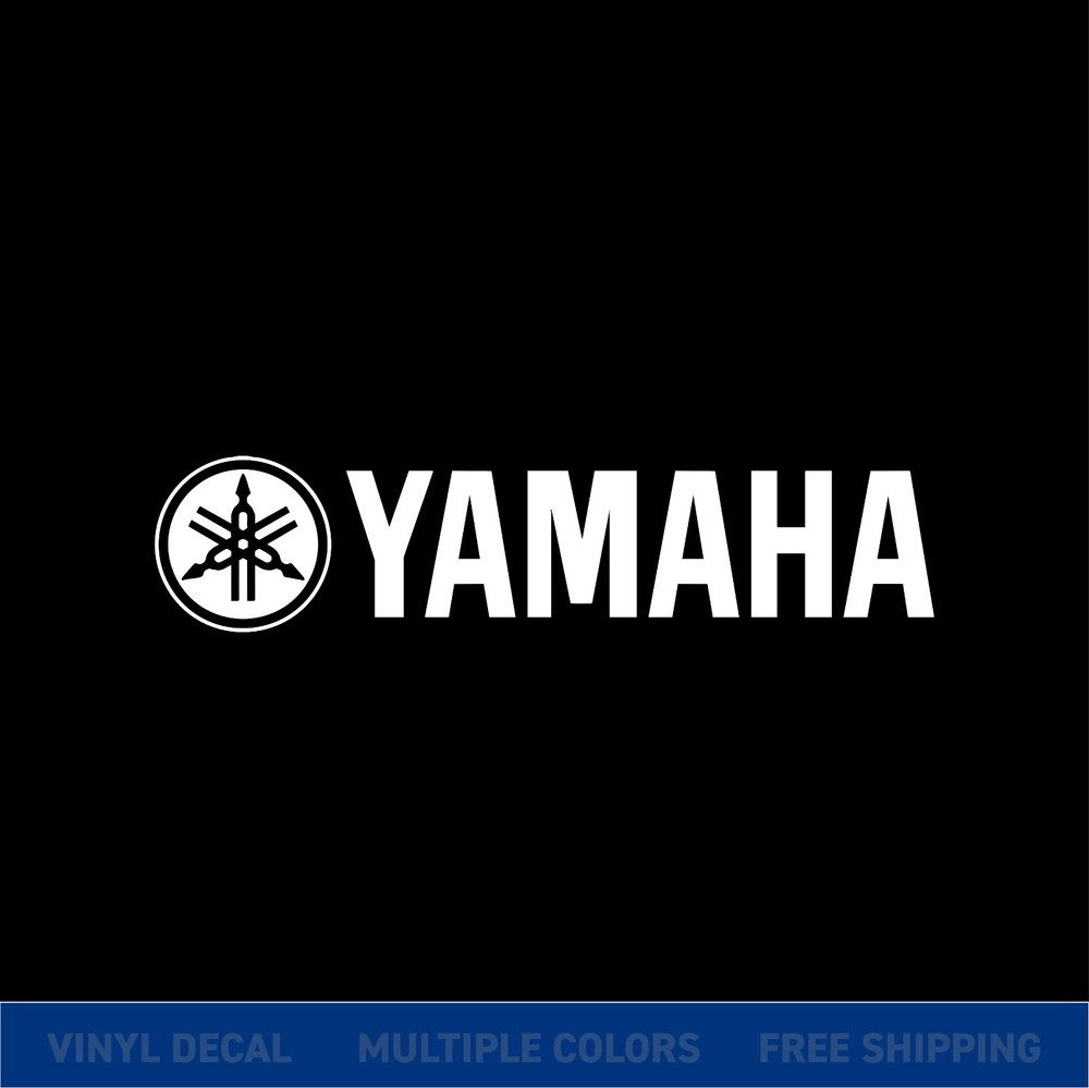 Yamaha Logo Vinyl Decal Sticker | Motorcycle Car Window Bike Graphic | xColors