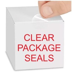 3″ Clear Round Tamper Seal Label Dots Stickers Package Seals 3 Inch Dot