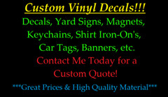 ~*~ CUSTOM ORDER Vinyl Decals Stickers “MESSAGE ME 1st to discuss” SIGNS