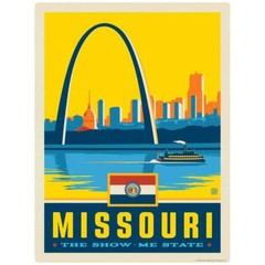 Missouri Show-Me State Gateway Arch Decal Peel and Stick Decor