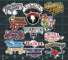 15 Southern Rock Band Logo Stickers -Clear, Holographic, or White – CCR Lynyrd