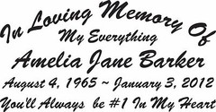 In Loving Memory Of – Personalized Wide Sticker Decal – Up to 5 Lines – 3 Sizes
